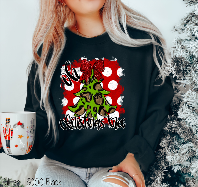 Bama Screens - Wholesale Sublimation Transfer - Red Dot Oh Christmas Tree #BS62073
