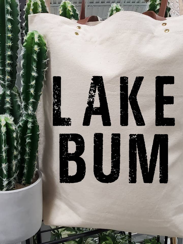 Canvas Leather Tote Bag / Eco friendly Bag / Reusable for wholesale by Maggie G