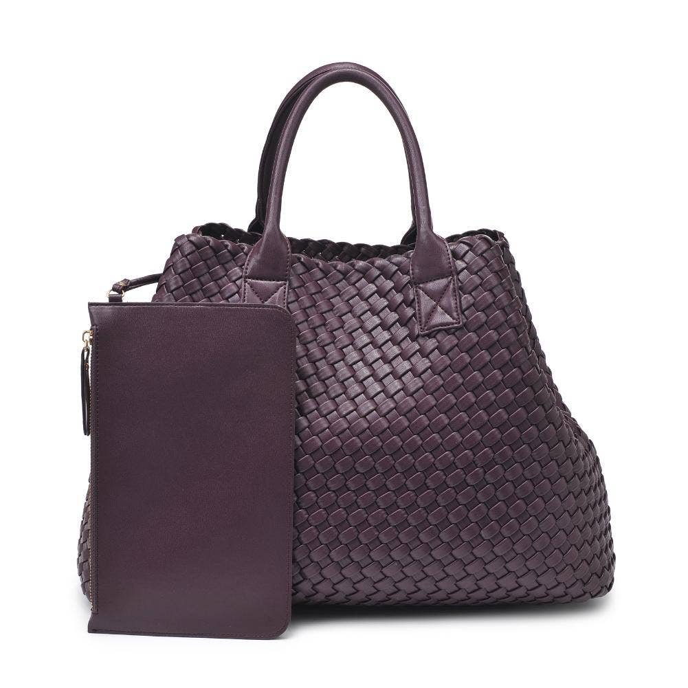 Urban Expressions - Wholesale Tote Bag - Women's - Ithaca Woven Vegan Leather Tote53