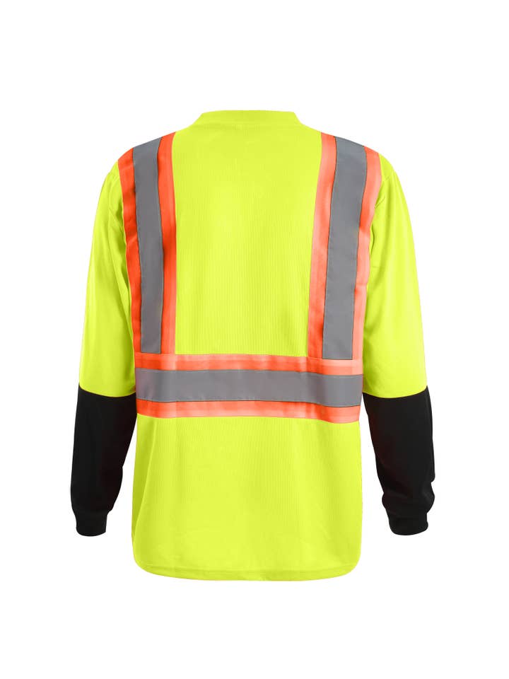 LeeHanTon - Wholesale T-Shirt - Men's - HIGH-VIS Safety Long Sleeve Shirt2