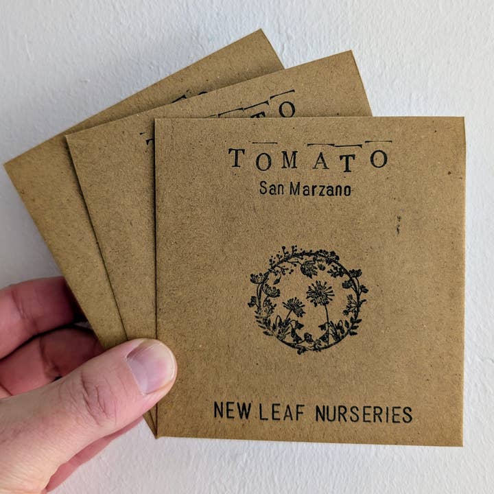 Tomato 'San Marzano' Seeds for wholesale by New Leaf Nurseries