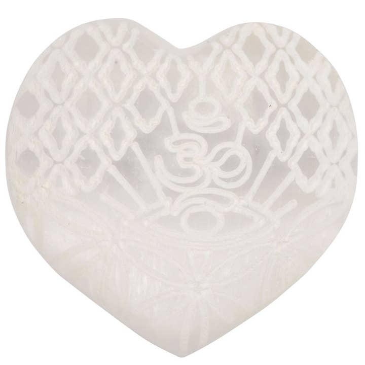 Engraved Om Heart for wholesale by Benjamin International
