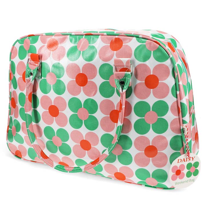 Weekend bag - Pink and green Daisy for wholesale by Rex B2B - Europe