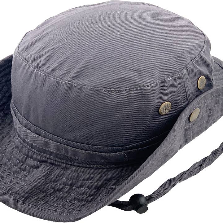 KBETHOS - Wholesale Bucket hat – Unisex - Solid Boonie Hat With String (Fitted)24