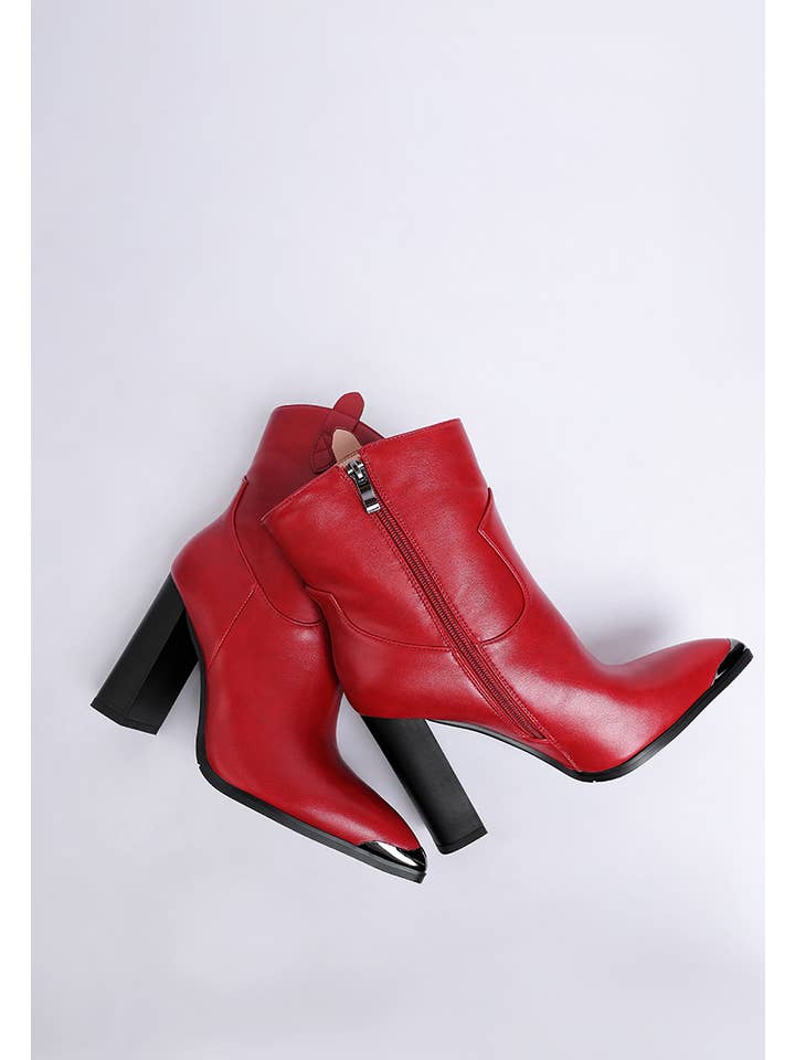 Rag Company - Wholesale Booties - Women's - Hatter Pointed Toe Faux Leather Boots9