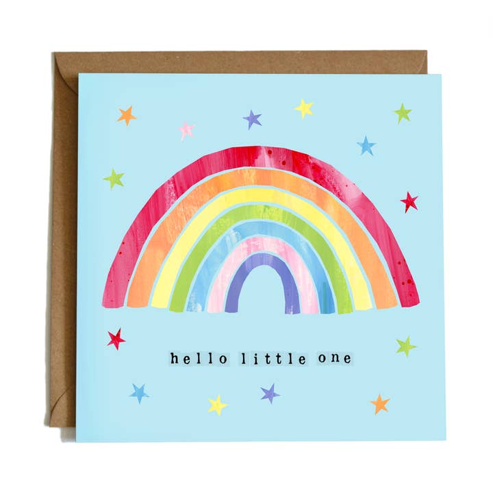 Hello Little One Greetings Card for wholesale by Iona Shepherd Designs
