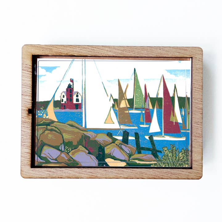 Yacht Race Magnet for wholesale by Peninsula Prints
