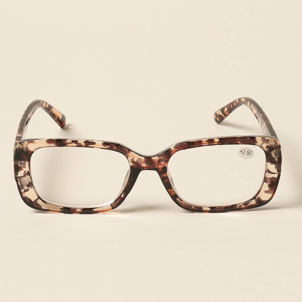 12 VERSCHILLENDE KLEUREN Leesbril met rechthoekig frame voor dames voor groothandel op Faire6