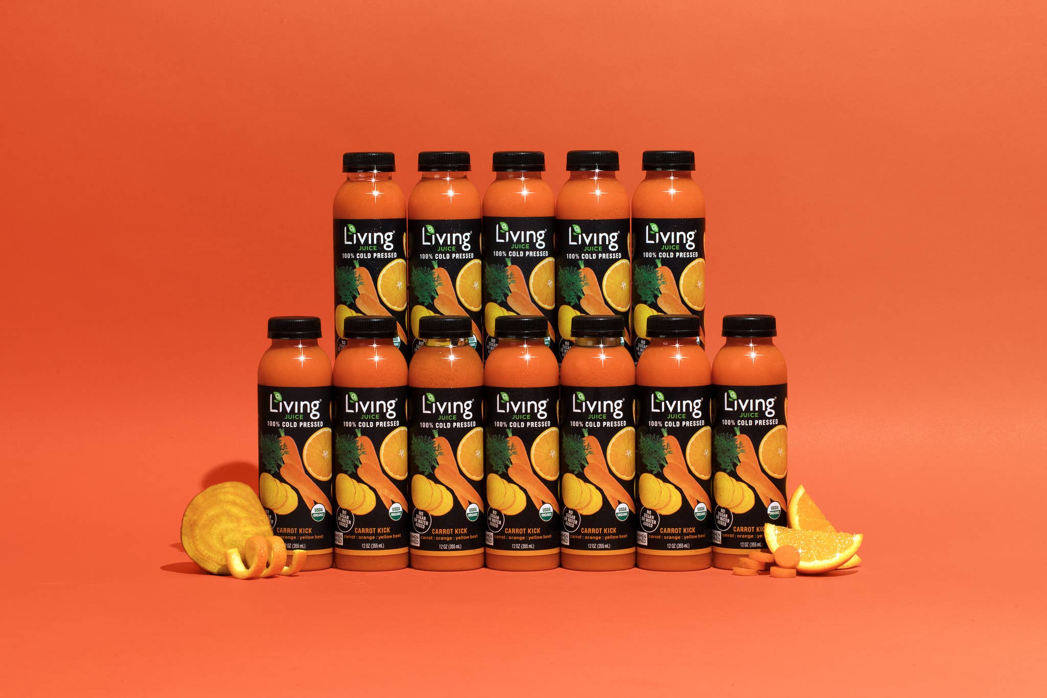 Living Juice - Wholesale Wellness Juice/Tonic - Living Juice Carrot Kick - Organic 12oz Cold Pressed Juice2