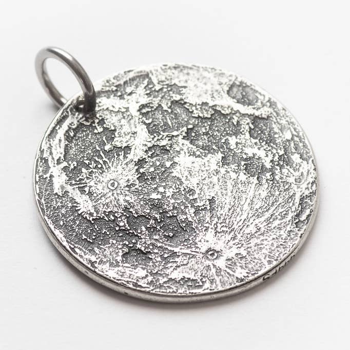 Full Moon Silver Halsband för wholesale av Shire Post Mint