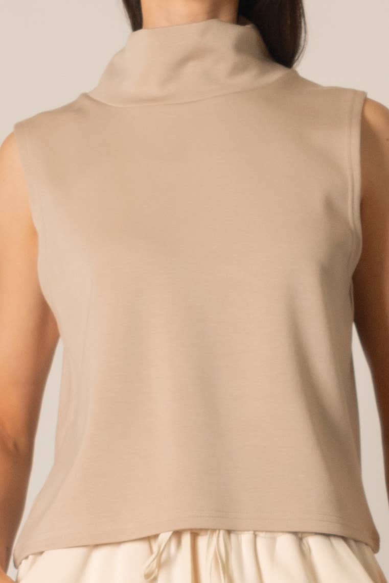 P. CILL - Wholesale Knit Top - Women's - P. CILL Butter Modal Cowl Neck Sleeveless Top