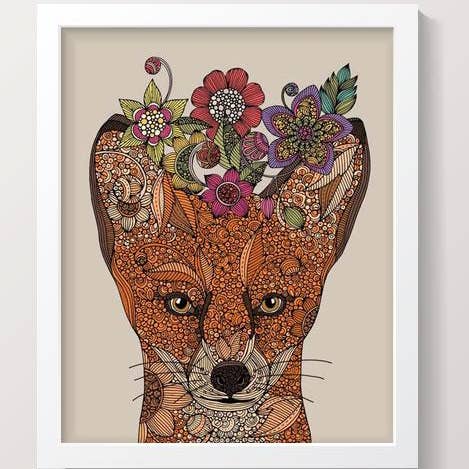 The Fox with flowers for wholesale by Valentina Harper