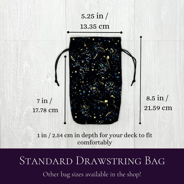 Threads of Tarot - Wholesale Card Holder - Unisex - Speckled Metallic Tarot Card Bag 1