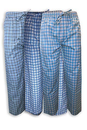 I-Wear Brands - Wholesale Sleepwear Bottom - Men's - 3 Pack Men's Woven Lounge Pajama Sleep Pants21
