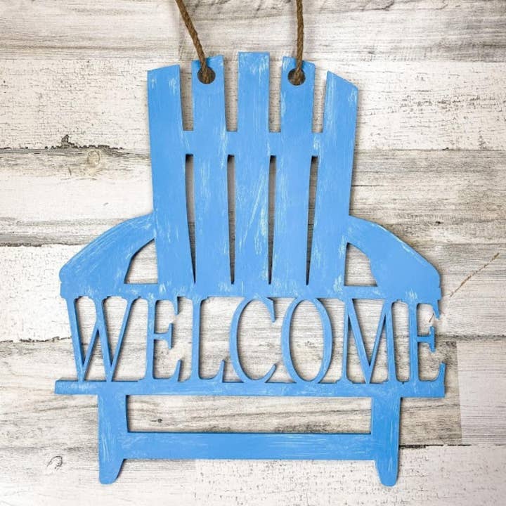 B-Cozy Home Decor – Cabide de porta por atacado – Gancho de porta de cadeira de praia bem-vindo, decoração de porta de verão, grinalda3