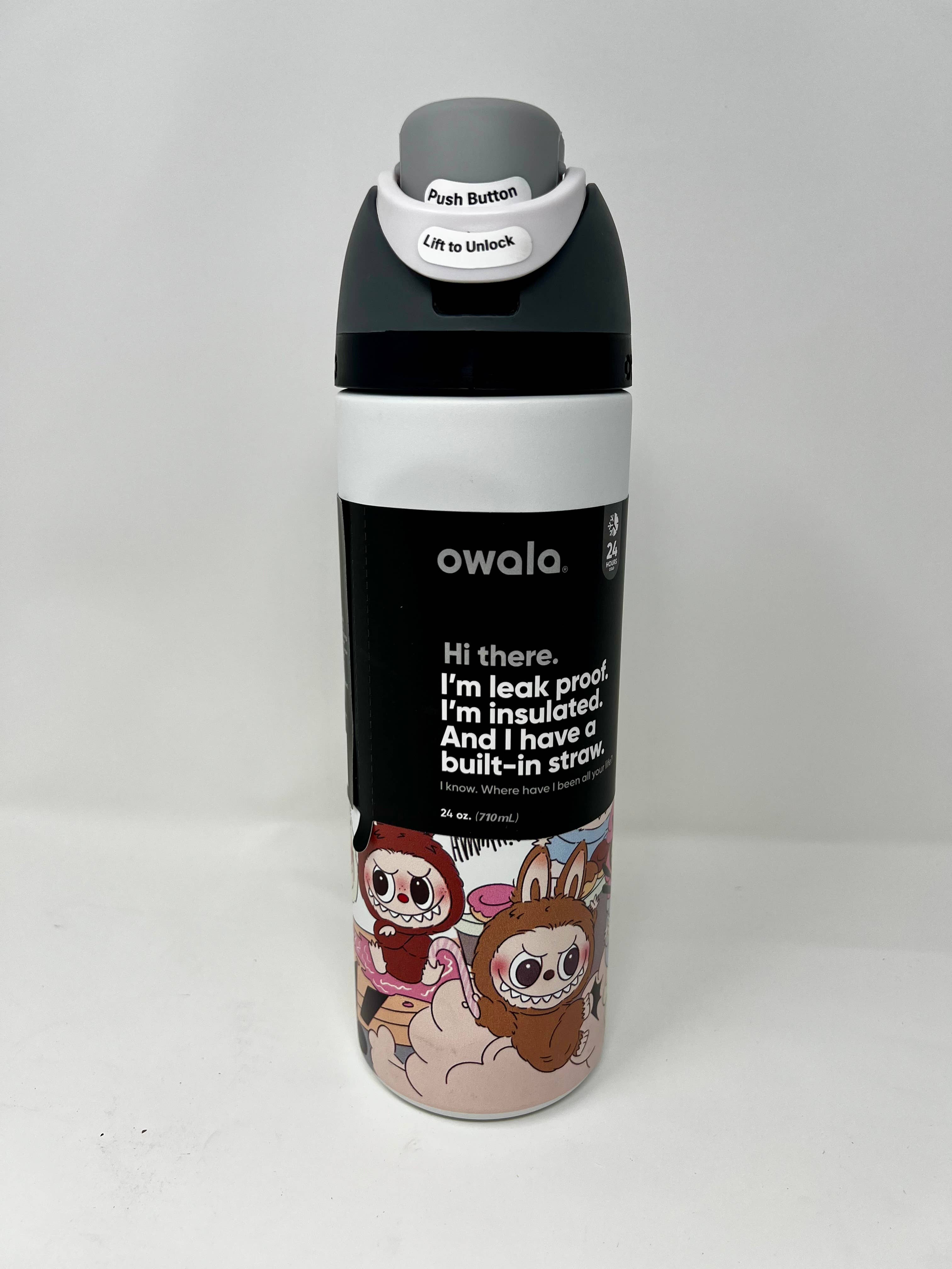 Gumdrop Garden - Wholesale Water Bottle - Labubu Printed Owala Bottle – Exciting Macaron Design1