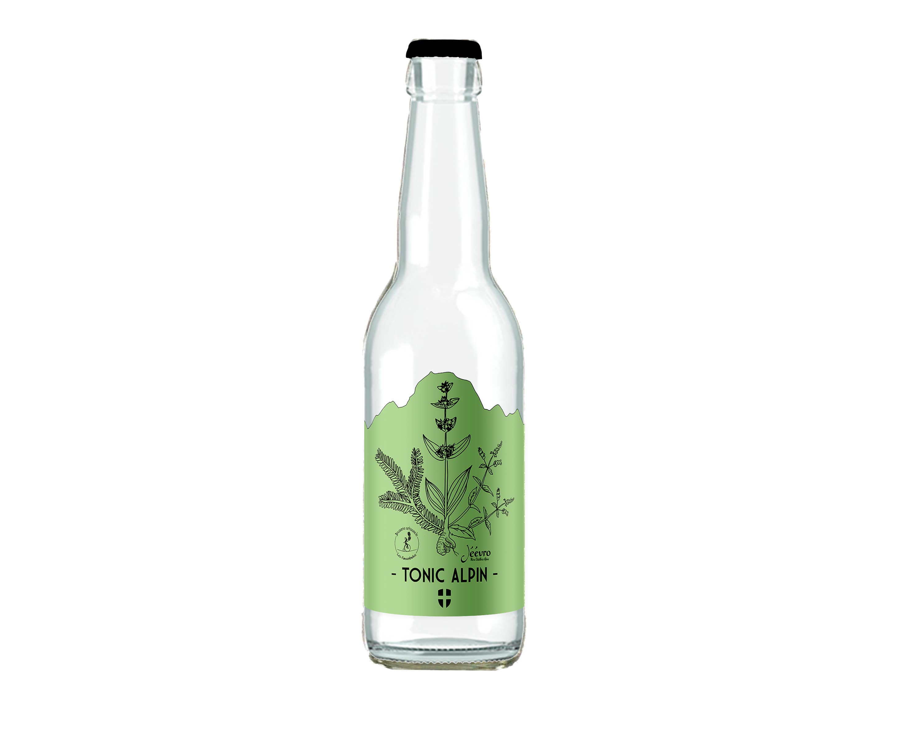 Brasserie Artisanale Les Funambules - Vente Sodas/boissons gazeuses - Tonic Alpin - Gentiane & Sapin - 33cl