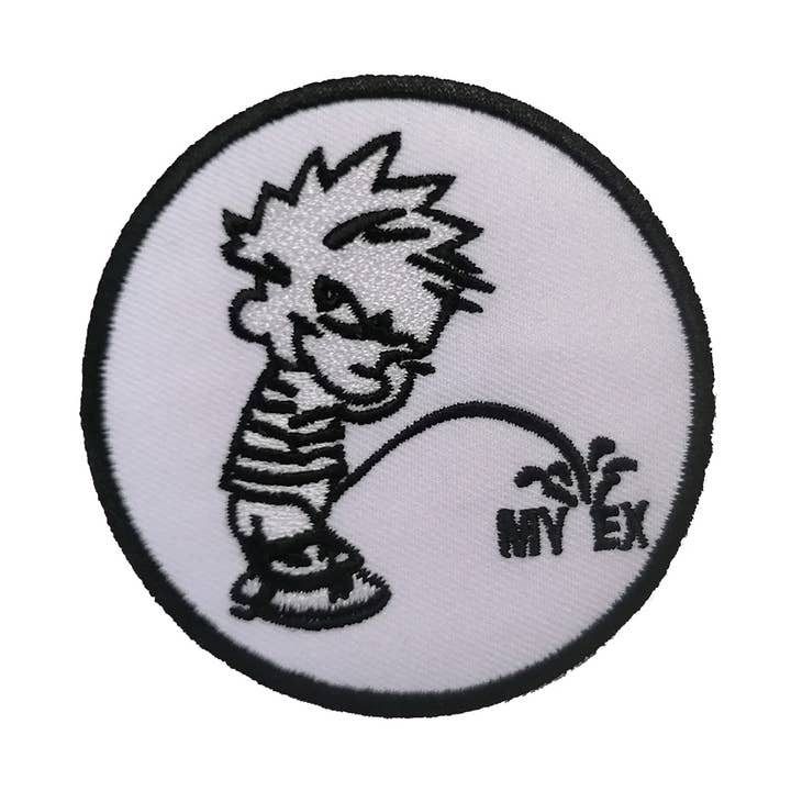 Piss on My Ex Funny Funny Biker Iron-On Patch for wholesale by Catch the Patch