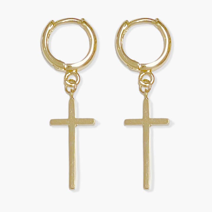 Huggies de cruz larga para venta al por mayor de sanctuaire