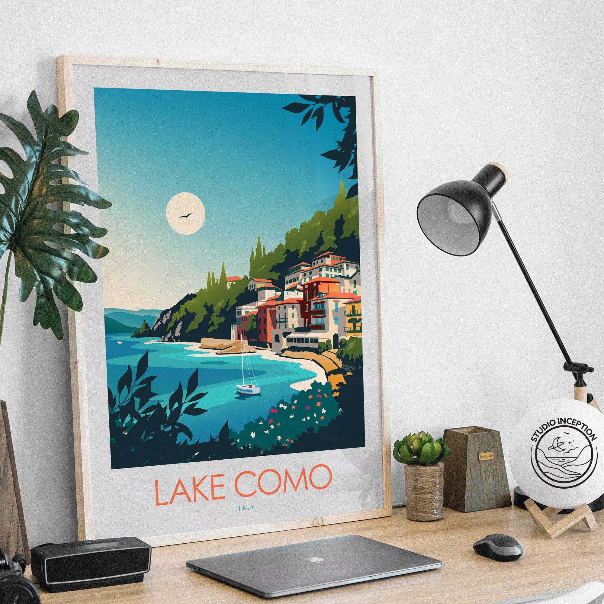 Studio Inception - Vendita all'ingrosso Stampa artistica - Stampa minimalista del Lago di Como4