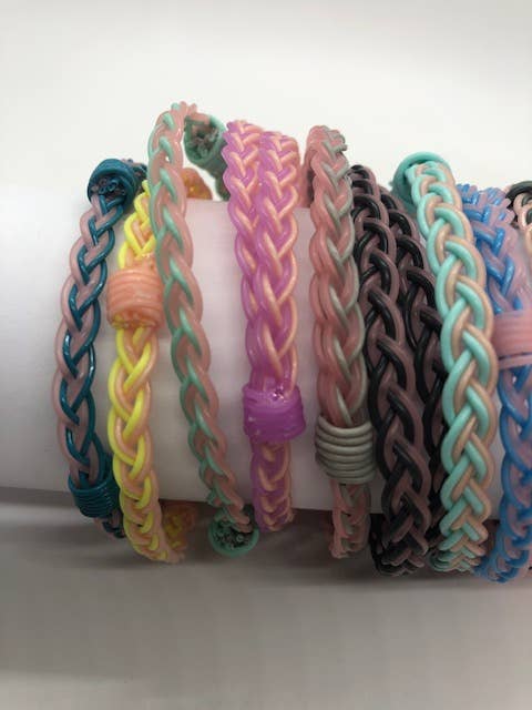 Mix of colors Flyvines Recycled Light Pink Fly Line Bracelet for wholesale on Faire3