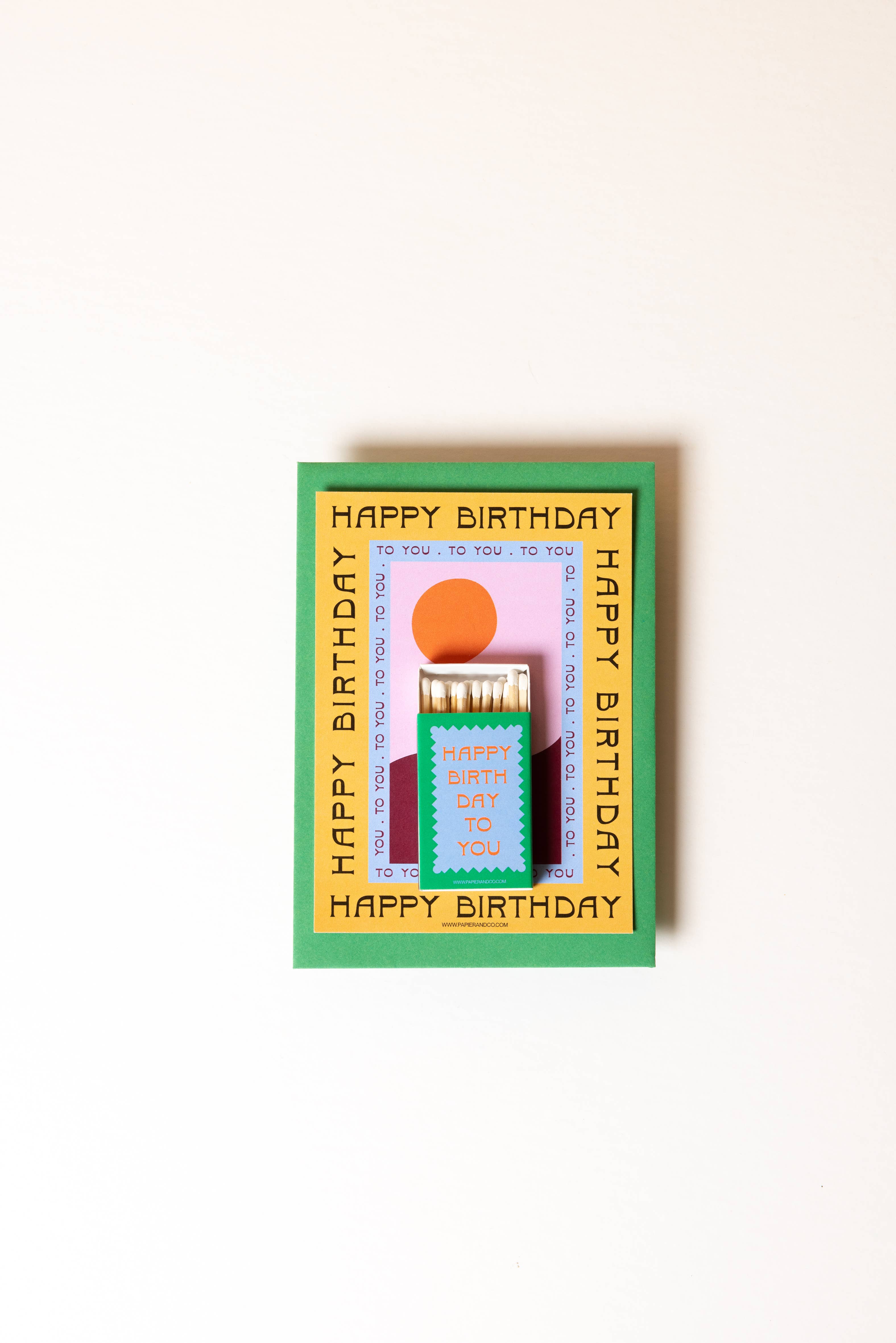 Papier and Co. - Vente Cartes d'anniversaire - Carte Anniversaire - Happy Birthday to you 1