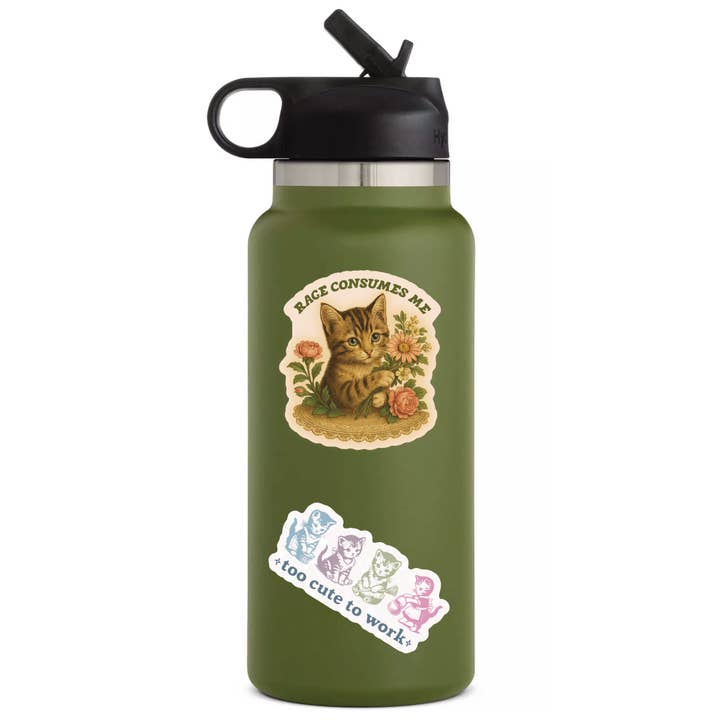 Juju and Moxie - Wholesale Phone & laptop stickers - Funny Sarcastic Cute Kitty Cat High Quality Vinyl Sticker2