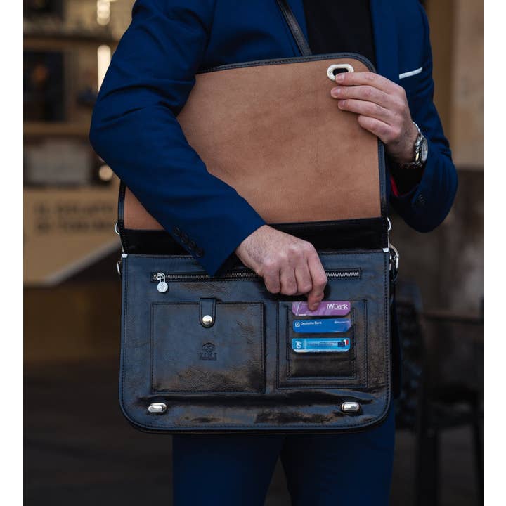 Time Resistance - Venta al por mayor Bolsa de portátil - Hombre - Maletín de Cuero para Portátil - Ilusiones16