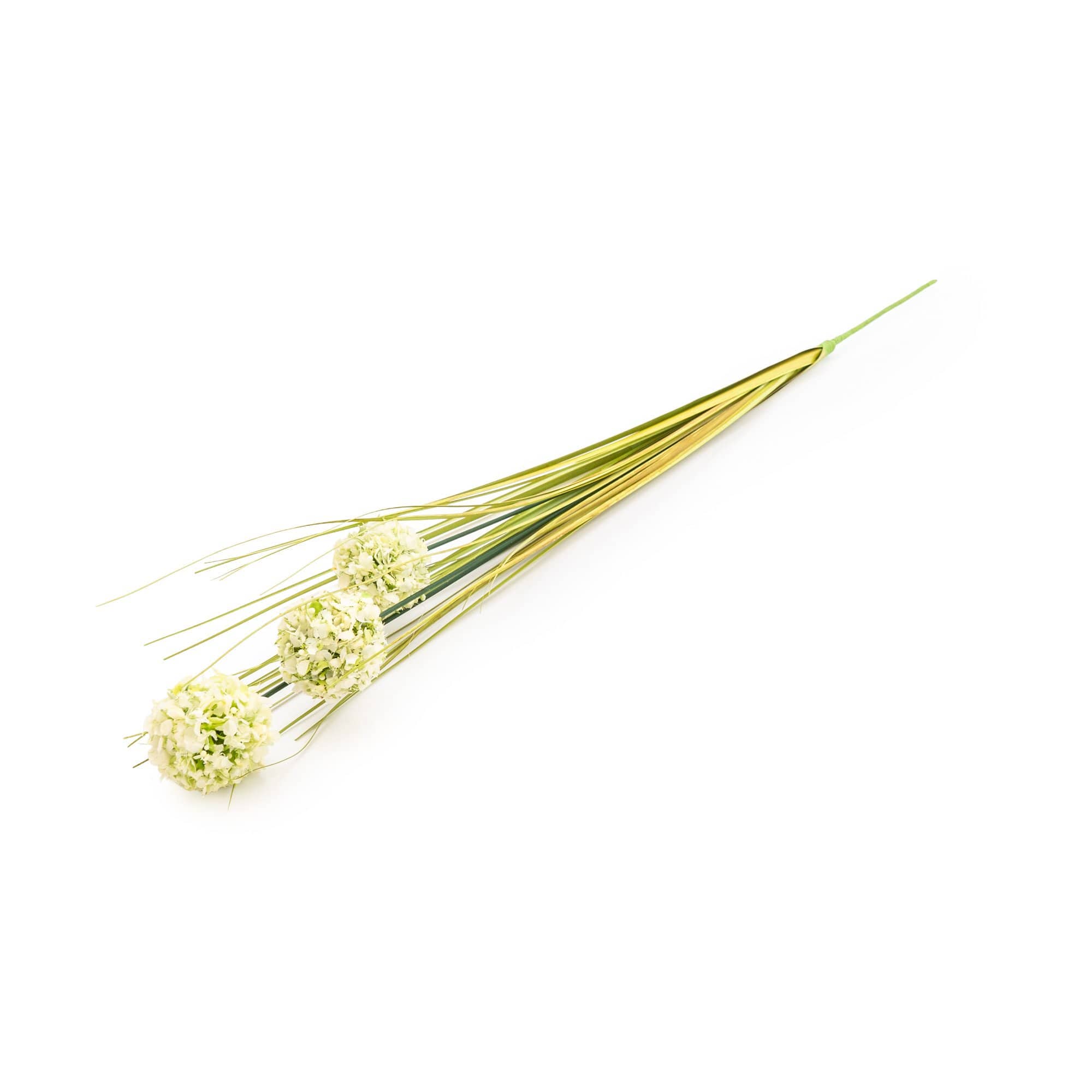 Candlelight Products Ltd – wholesale Artificial flowers – Artificial Grass with 3 White Billy Button Heads 68cm 10PK1