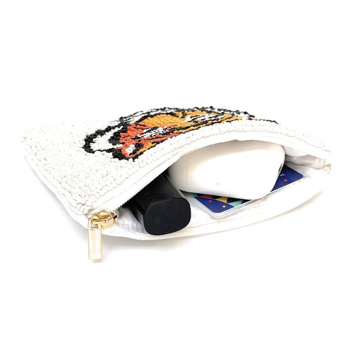 Twine and Love - Wholesale Coin Purse - Women's - Tiger Beaded Pouch3