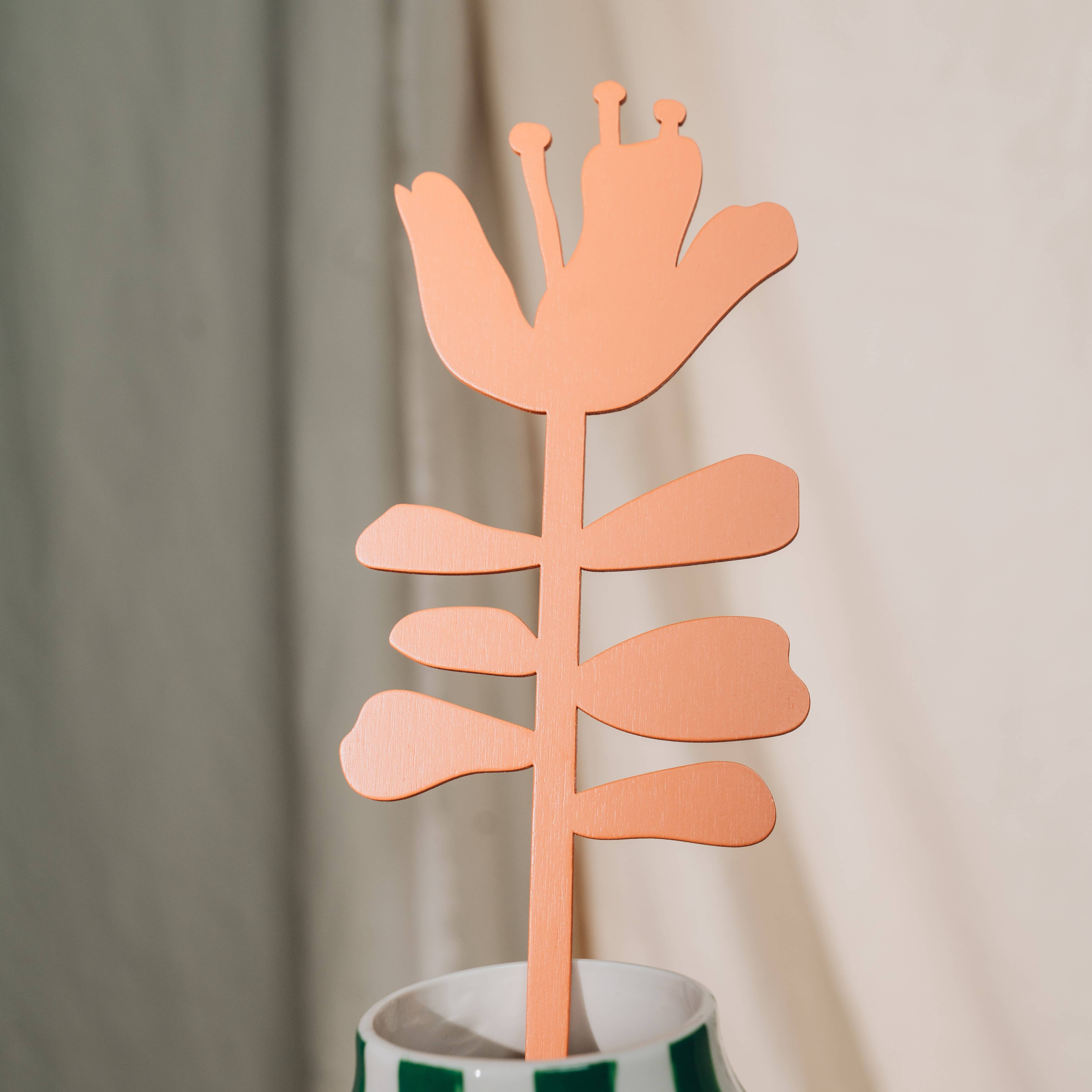 milin - Wholesale Decorative Figurine - HIBISKUS Wooden Flower Decor, housewarming Gift, Home Art4