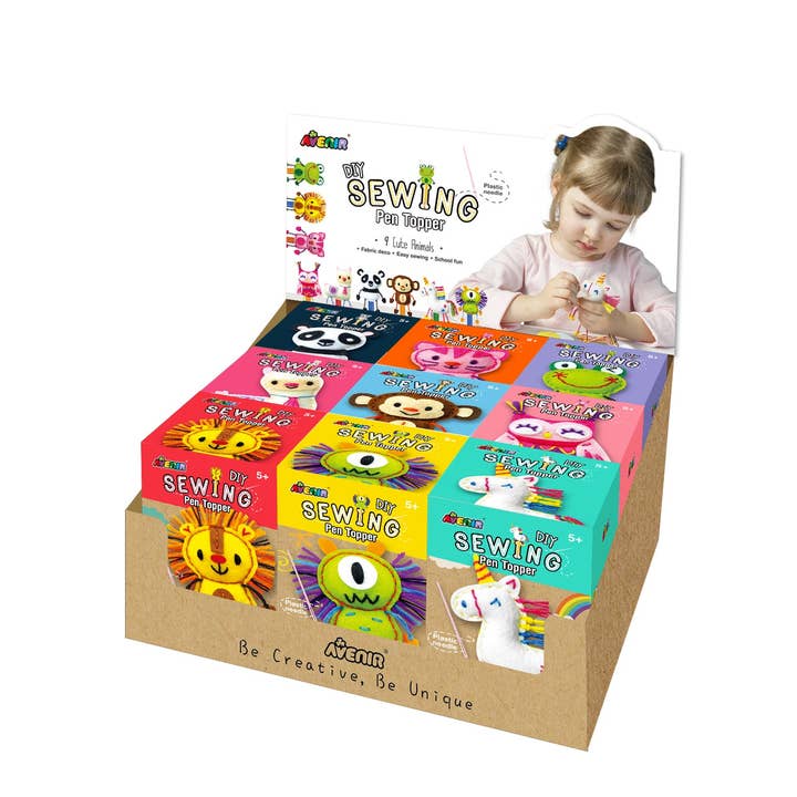 DIY Sewing Pen Topper Display x9pcs assorted for wholesale by KidAntics