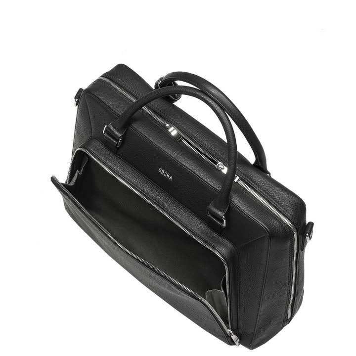 Socha - Wholesale Laptop Bag - Unisex - Laptop bag/business bag leather unisex black 15 inch5