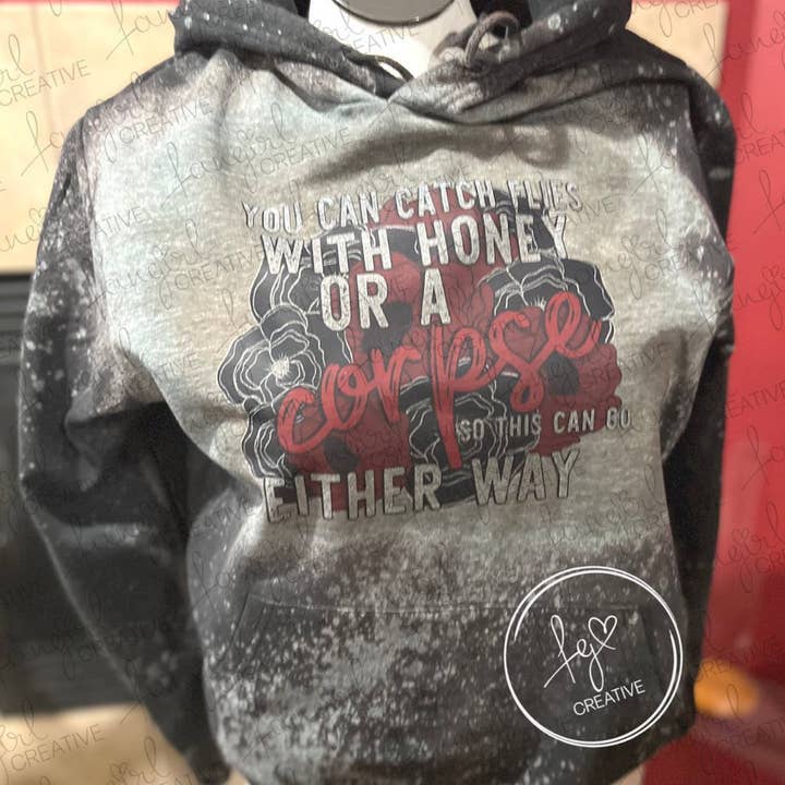 Catch Flies Hooded Sweatshirt for wholesale by fangirl creative