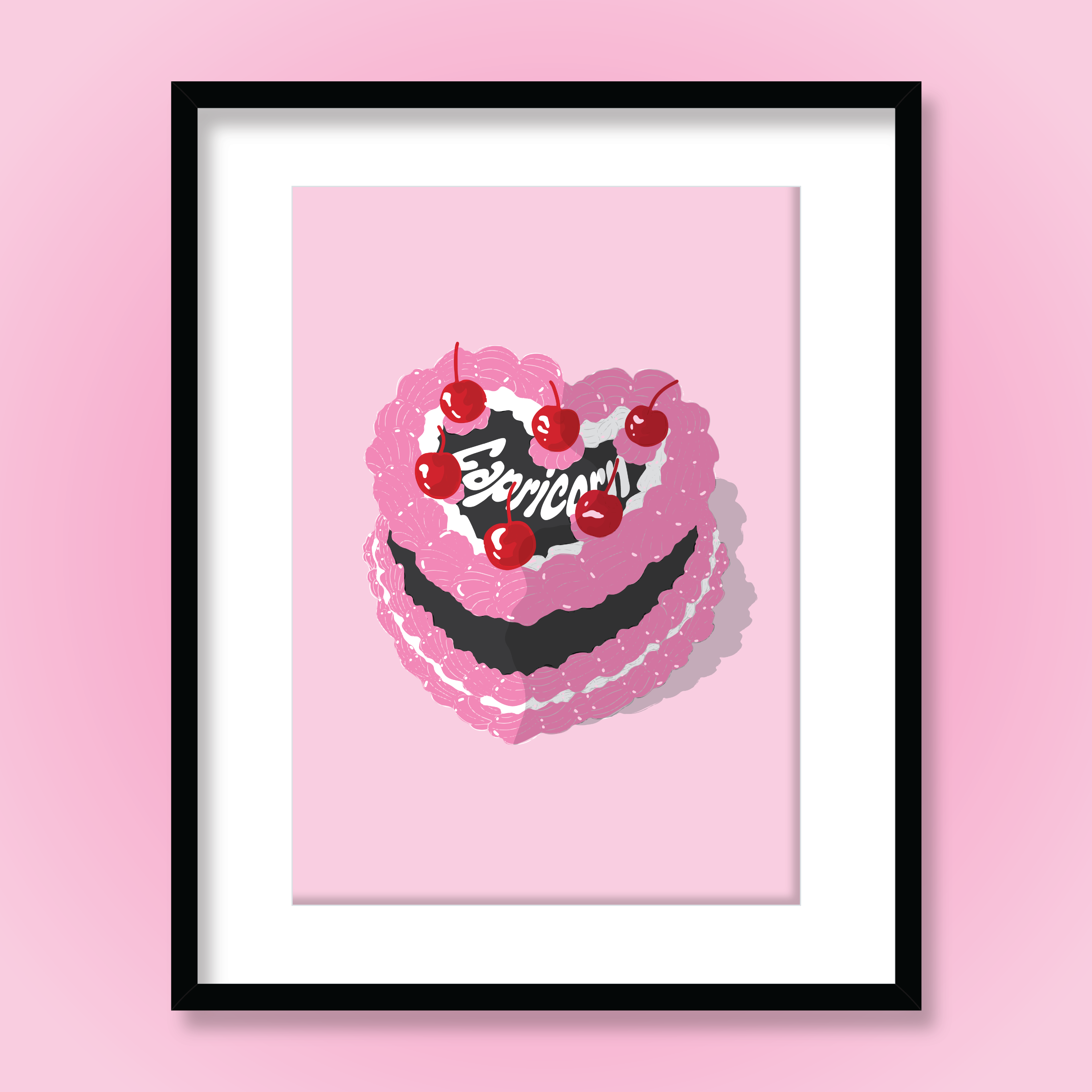 Ruby Roller Art - Wholesale Kunstprint - Esthetische harttaart met kersen sterrenbeeld kunstprint3