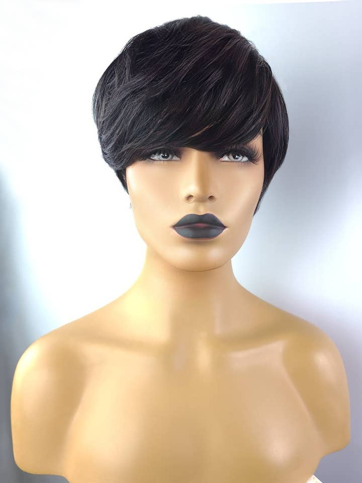 Remy Pixie Wig, 1B for wholesale by Celebrity Hair for Less