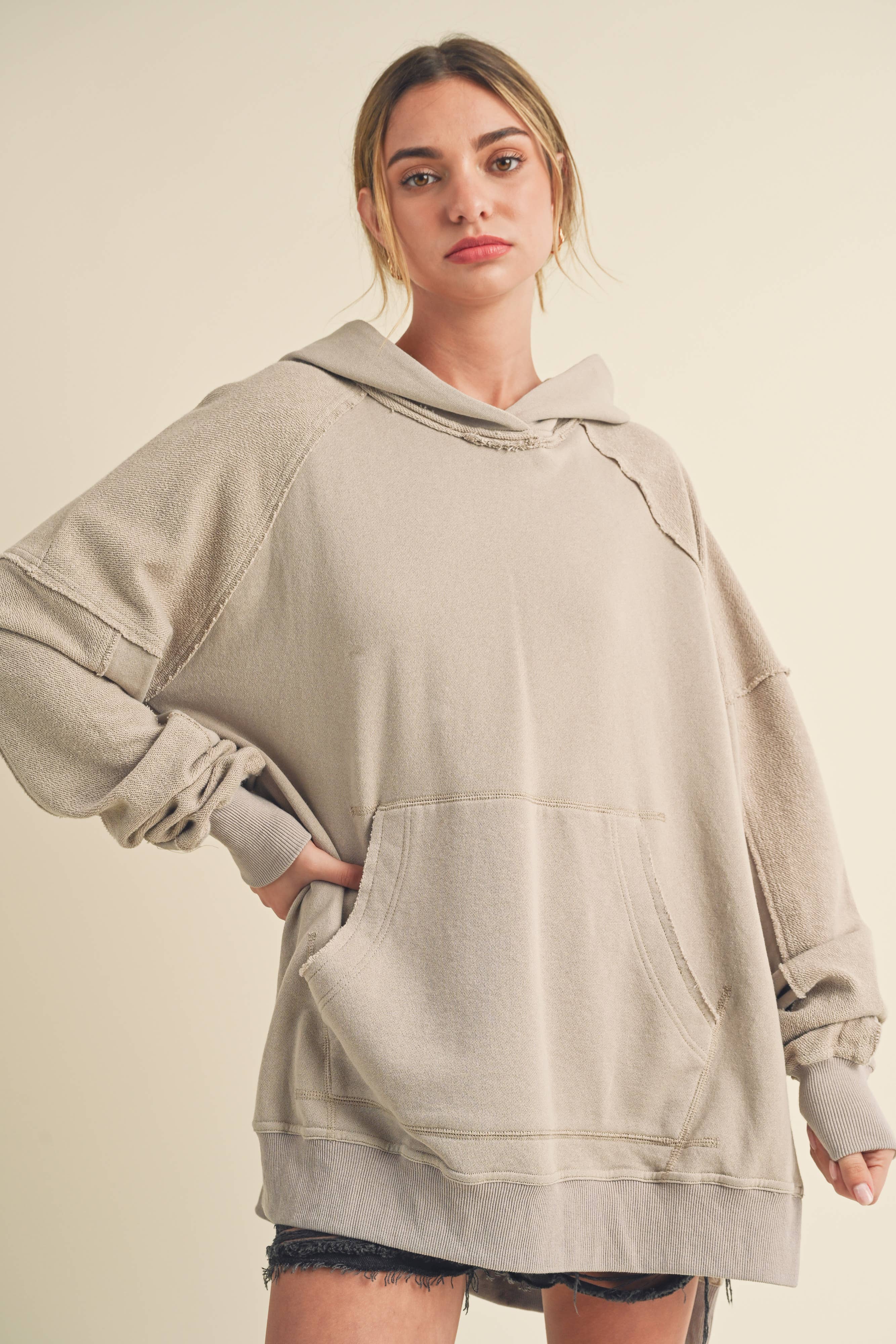 AEMI + CO – wholesale Hoodie – Women's – 966CK Deb Washed Hoodie 584