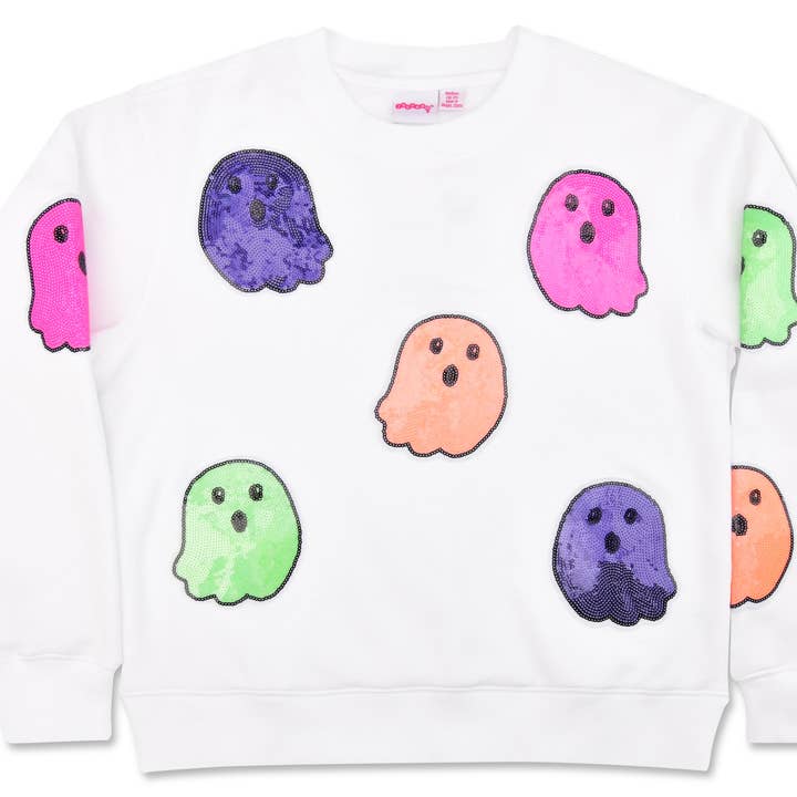 Iscream - Wholesale Sweatshirt - Kids - Boo Crew White Sweatshirt (Small (6-8))0