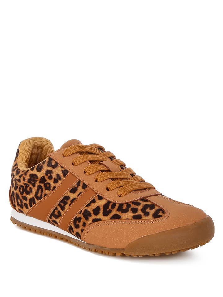 Panther Leopard Print Microfiber Sneakers for wholesale on Faire0