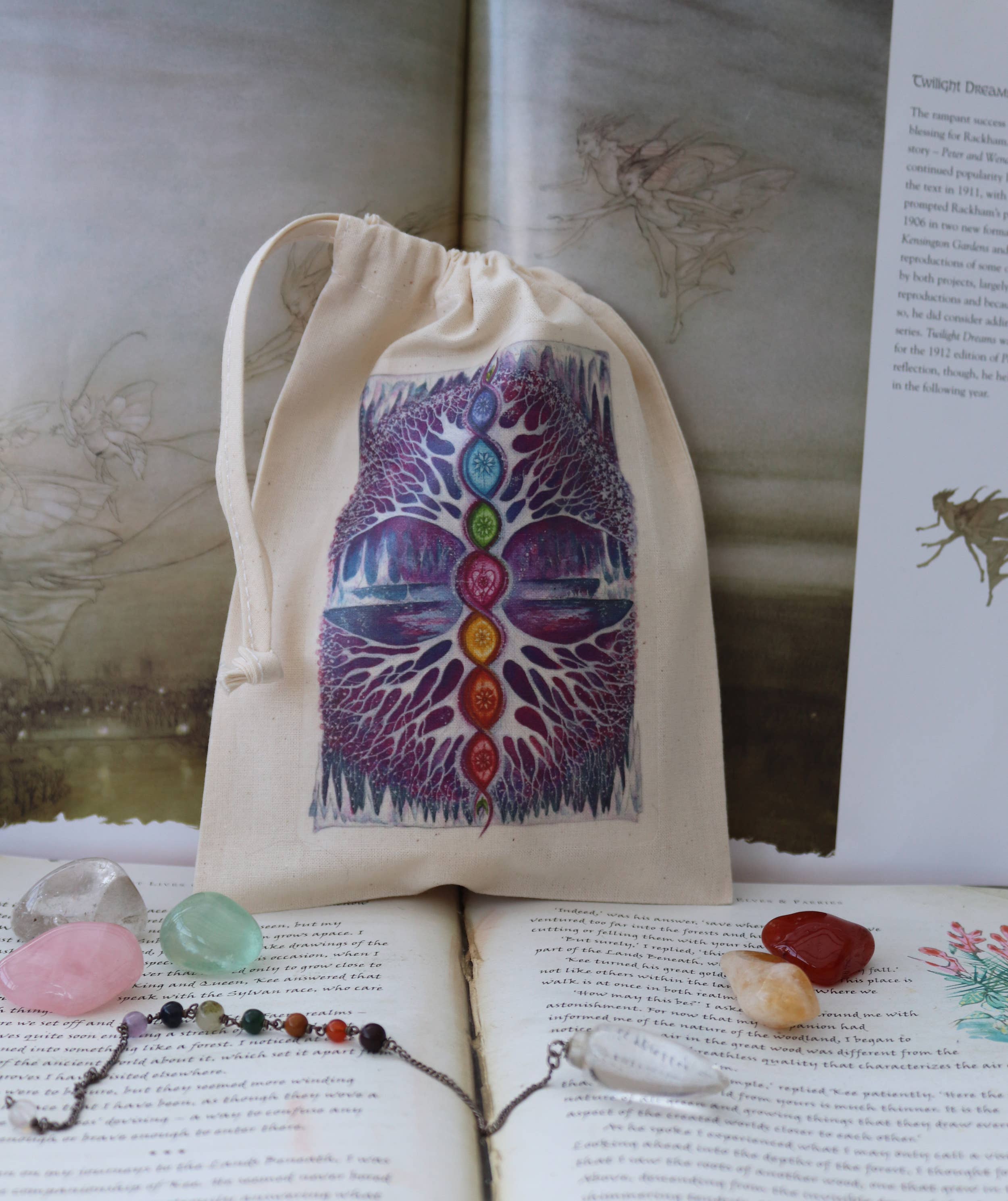 FreeRangeFaeries - Wholesale Pouch - Women's - The Crystal Tree Tarot Pouch1