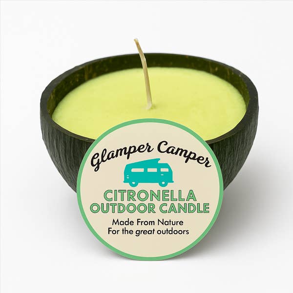 Koru Eco Brand - Wholesale Outdoor Candle - Glamper Camper Soy Citronella Natural Coconut Candle2