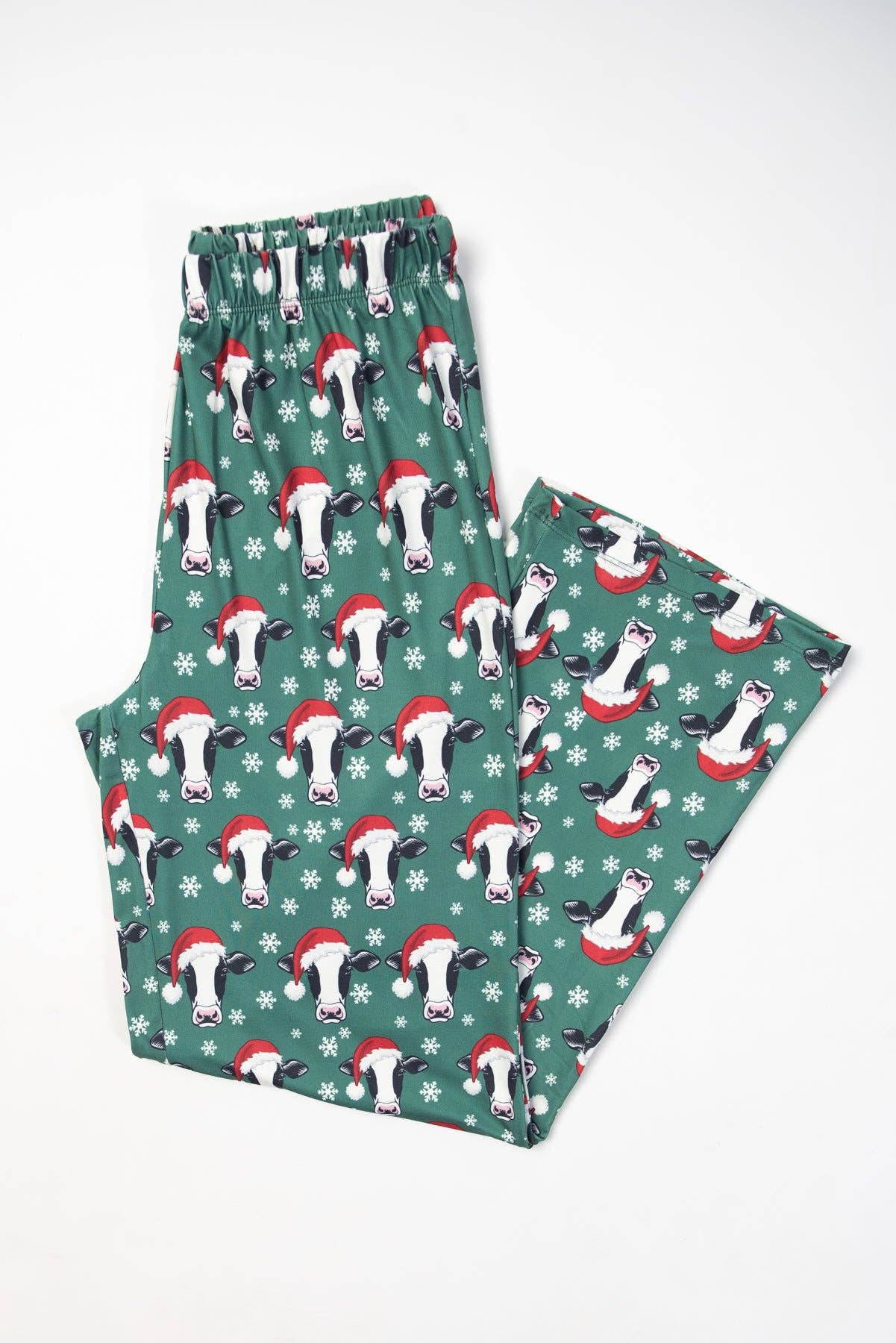 American Farm Company - Wholesale Sleepwear Bottom - Women's - Santa Cows & Snowflakes Adult Pajama Pants 4