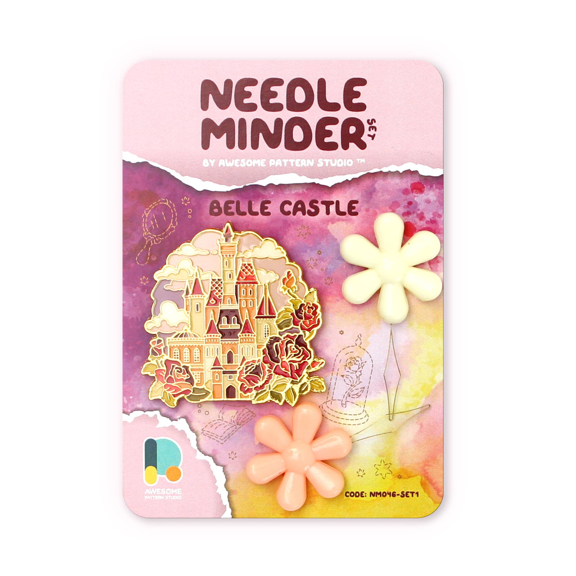 Awesome Pattern Studio - Wholesale Embroidery/Cross Stitch Supplies - Belle Castle - Magnetic Needle Minder Set #10