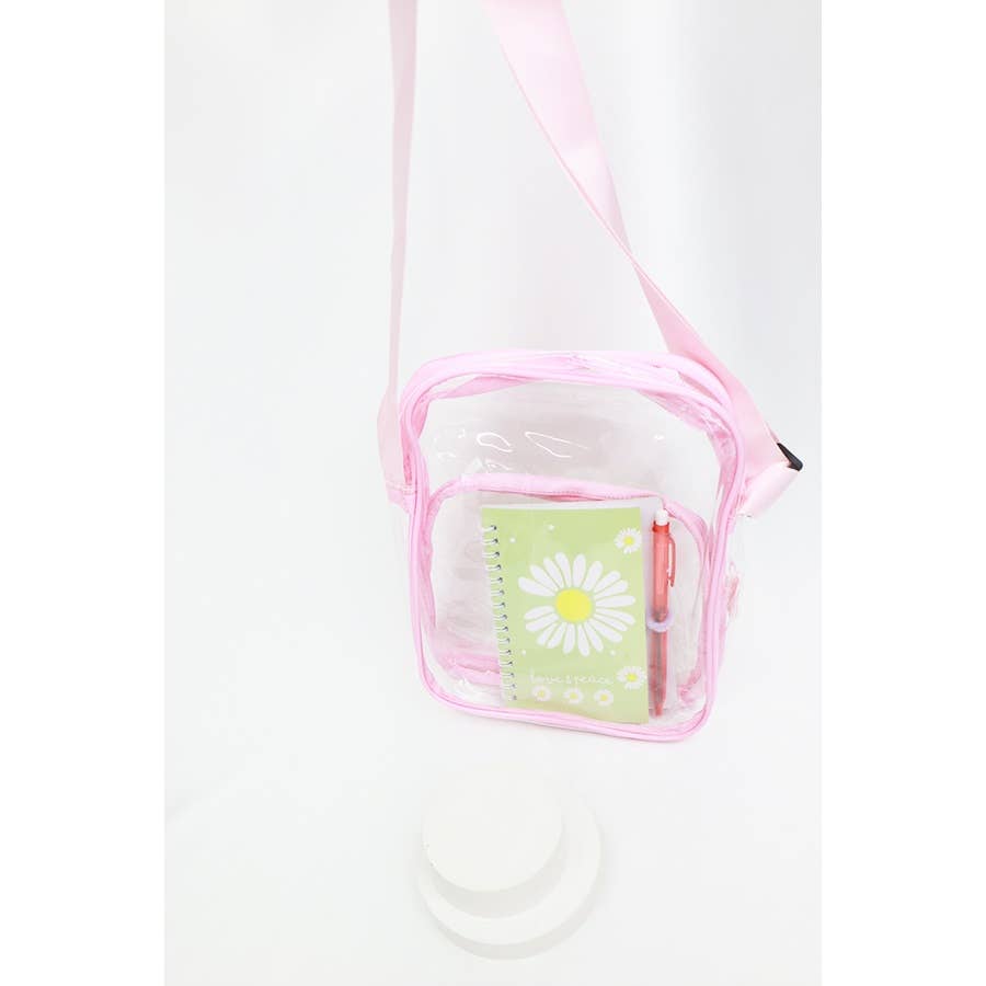 MIX COLOR Clear Transparent Crossbody Bag for wholesale on Faire7