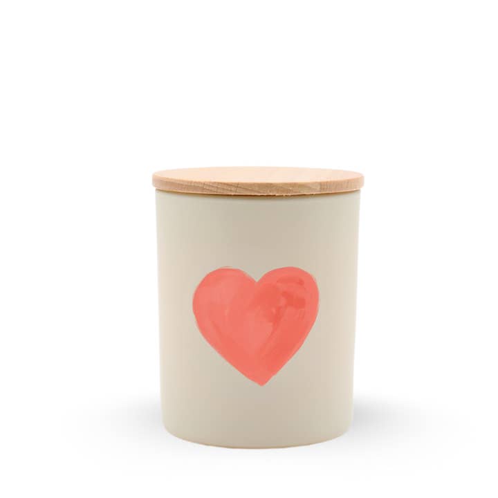 Bougie de voyage Cœur de la Saint-Valentin à l'Orchidée Vanille pour la vente par ROAM Homegrown
