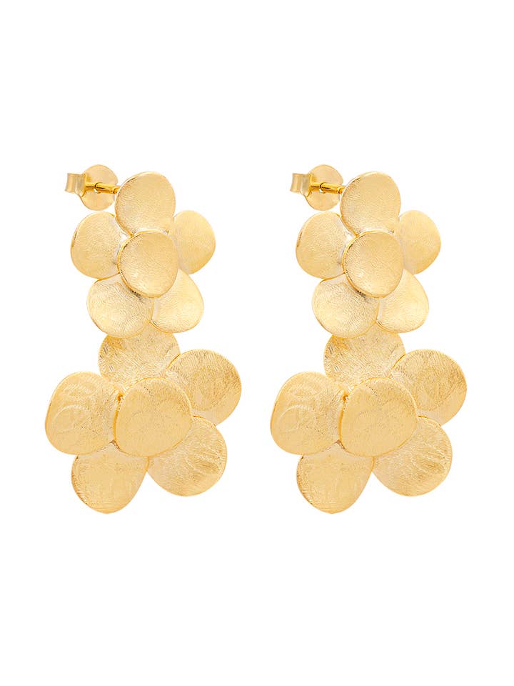 BRINCOS FLOR DUO ITAGUAÍ por atacado de Creative Brazil