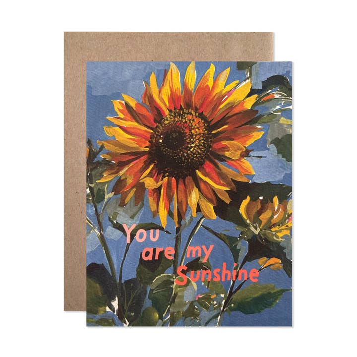Hartland Cards - Wholesale Love Card - You are my Sunshine Sunflower by Helen Dealtry 0