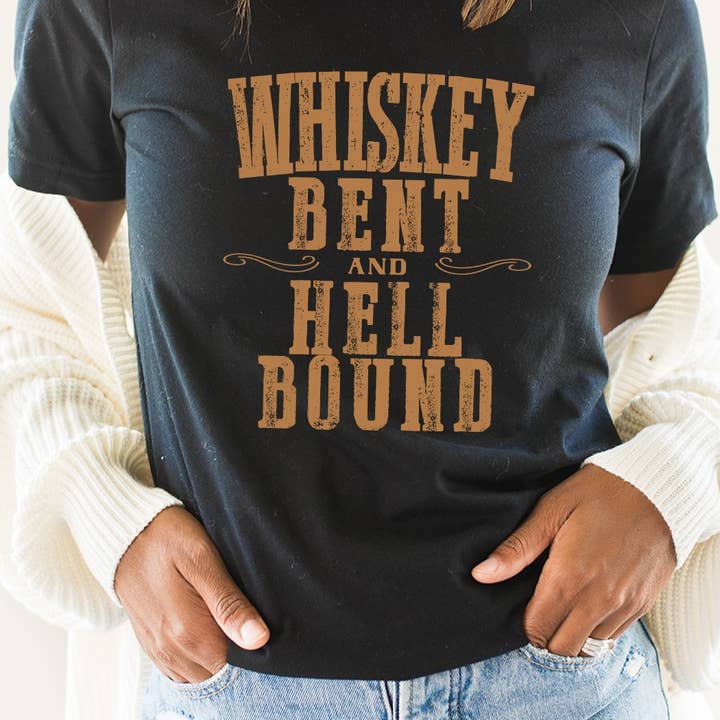 Whiskey Bent and Hell Bound Western Graphic Tee and other Purchase Wholesale whiskey rebellion. Free Returns & Net 60 Terms on Faire trending on Faire.