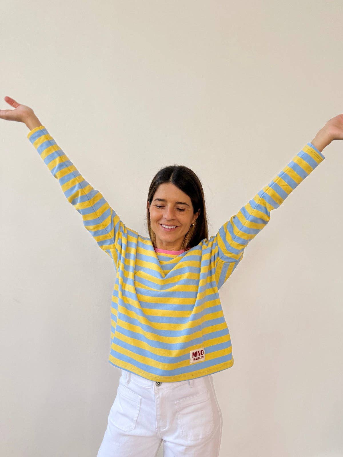 MindTraveler – T-shirt – Mulher por atacado – Camisola Núria Azul Céu6