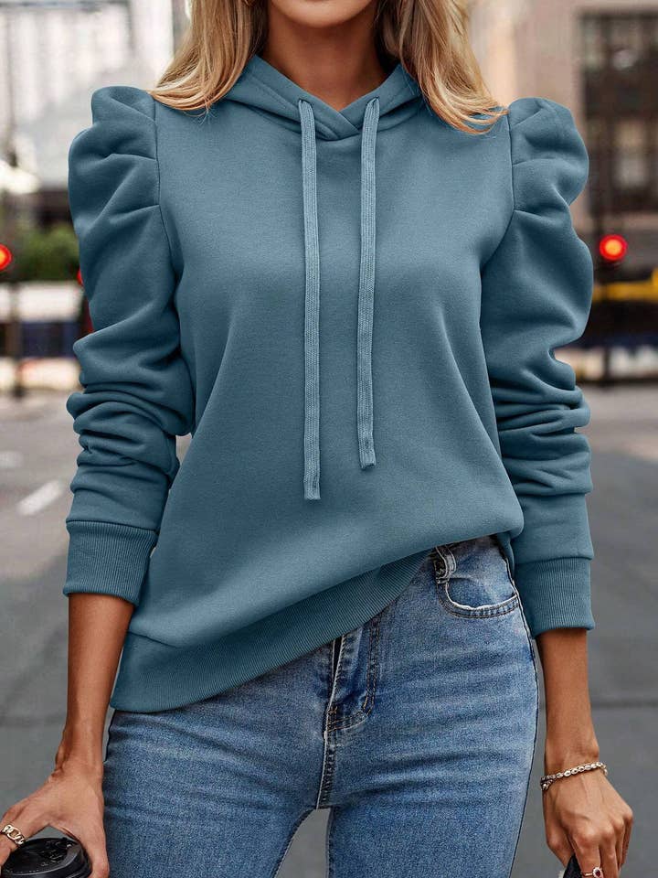 Lily Clothing - Wholesale Hoodie - Women's - Fashionable hooded long sleeve casual sweatshirt6